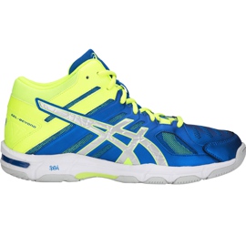Asics Gel Beyond 5 Mt blå-gul B600N 400 mænds volleyballsko