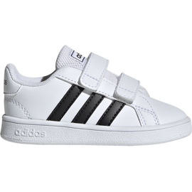 Sko til børn adidas Grand Court I hvid og sort EF0118