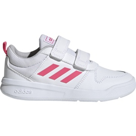Adidas Tensaur C hvide børnesko EF1097 lyserød