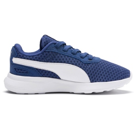 Puma St Activate Ac Ps børnesko blå 369070 08 hvid