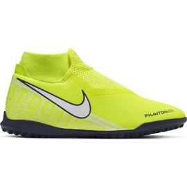 Nike Phantom Vsn Academy Df Tf AO3269 717 fodboldsko gul gul