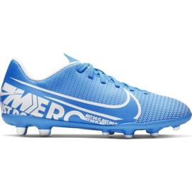 Nike Mercurial Vapor 13 Club FG / MG Junior AT8161 414 fodboldsko blå blå