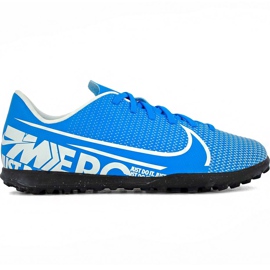 Nike Mercurial Vapor 13 Club Tf Junior AT8177 414 fodboldsko flerfarvet blå