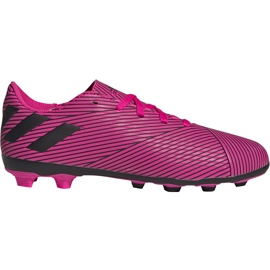 Adidas Nemeziz 19.4 FxG Junior pink fodboldsko F99949 lyserød lyserød