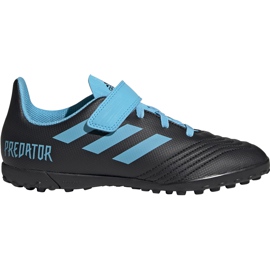 Adidas Predator 19.4 H&amp;L Tf Junior fodboldstøvler sort blå G25827