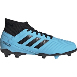 Fodboldstøvler adidas Predator 19.3 Fg Junior blå og sort G25796 flerfarvet