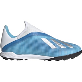 Adidas X 19.3 Ll Tf fodboldsko blå og hvide EF0632