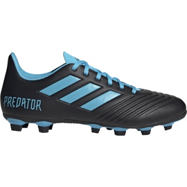 Fodboldstøvler adidas Predator 19.4 FxG sort og blå F35598