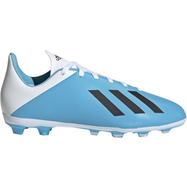 Adidas X 19.4 FxG Junior fodboldstøvler blå og hvide F35361