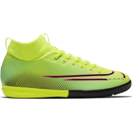 Nike Mercurial Superfly 7 Academy Mds Ic Junior BQ5529 703 fodboldsko flerfarvet gul