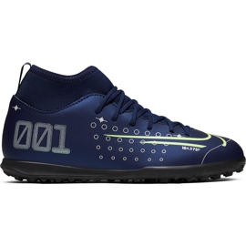 Nike Mercurial Superfly 7 Club Mds Tf Junior BQ5416 401 fodboldsko marineblå marineblå