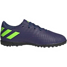 Adidas Nemeziz Messi 19.4 Tf Junior EF1818 fodboldstøvler marineblå marineblå