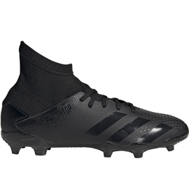 Adidas Predator 20.3 Fg Junior EF1929 fodboldstøvler sort sort