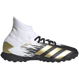 Adidas Predator 20.3 Tf Junior FW9220 fodboldstøvler hvid