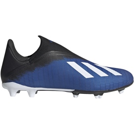 Adidas X 19.3 Ll Fg fodboldsko blå-sort EG7178