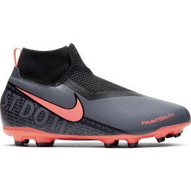 Nike Phantom Vsn Academy Df FG / MG Jr AO3287 080 fodboldsko flerfarvet sort