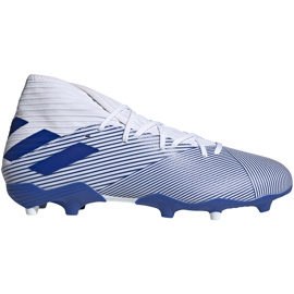 Fodboldstøvler adidas Nemeziz 19.3 Fg hvid og blå EG7202 flerfarvet