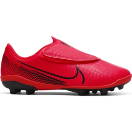 Nike Mercurial Vapor 13 Club Mg PS (V) Junior AT8162 606 fodboldsko flerfarvet rød