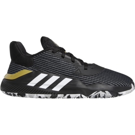 Adidas Pro Bounce 2019 Low sorte og hvide sko EF0469