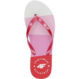 Kvinders hjemmesko 4F pink H4L20 KLD004 54S hvid lyserød