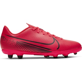 Nike Mercurial Vapor 13 Club FG / MG Junior AT8161 606 fodboldsko flerfarvet rød