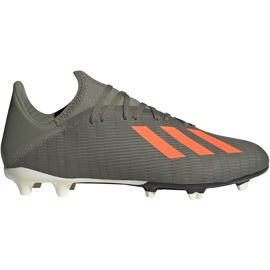 Grøn adidas X 19.3 Fg fodboldsko EF8365 grå