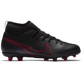 Nike Mercurial Superfly 7 Club FG / MG Junior AT8150 060 fodboldsko sort sort