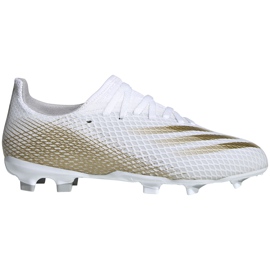 Adidas X GHOSTED.3 Fg Junior EG8210 fodboldstøvler hvid hvid