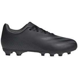 Adidas X Ghosted.4 FxG Junior FW3546 fodboldstøvler sort sort