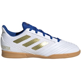 Fodboldstøvler adidas Predator 19.4 I Sala Junior hvid og blå EG2829