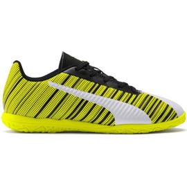 Puma One 5.4 It Junior fodboldstøvler gul-hvid-sort 105664 04 flerfarvet
