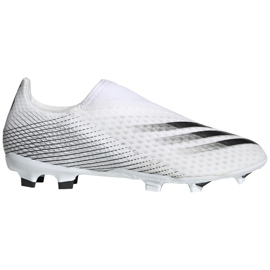 Adidas X GHOSTED.3 Ll Fg EG8165 fodboldstøvler hvid hvid