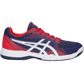Asics Gel-Task blå-rød B704Y 400 mænds volleyballsko marine blå flerfarvet marine blå