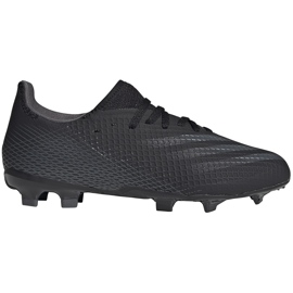 Adidas X GHOSTED.3 Fg Junior FW3545 fodboldstøvler sort sort