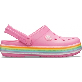 Crocs til børn Crocband Rainbow Glitter Clg K pink 206151669 lyserød