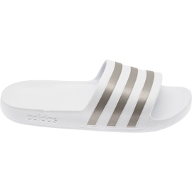 Adidas Adilette Aqua hvide hjemmesko EF1730 grå