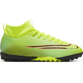 Nike Mercurial Superfly 7 Academy Mds Tf Junior BQ5407 703 fodboldsko flerfarvet gul