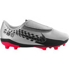 Nike Mercurial Vapor 13 Club Neymar Mg PS (V) Junior AT8164 006 fodboldsko sort grå