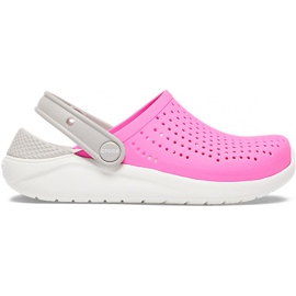 Crocs til børn LiteRide Træsko Børn pink-hvid 205964 6QR lyserød