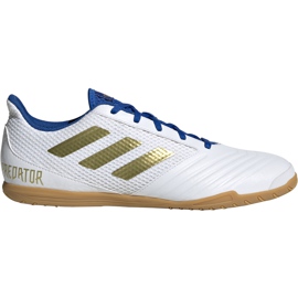 Adidas Predator 19.4 In Sala fodboldstøvler hvide EG2827 grå
