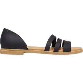 Crocs damesandaler Tulum Open Flat W sort 206109 00W