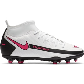 Nike Phantom Gt Club Df FG / MG Junior CW6727 160 fodboldsko hvid hvid