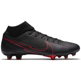 Nike Mercurial Superfly 7 Academy FG / MG AT7946 060 fodboldsko sort sort