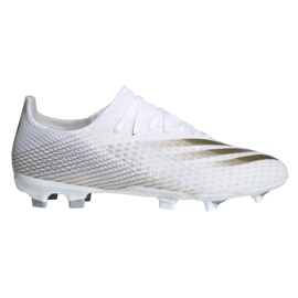 Adidas X GHOSTED.3 Fg EG8193 fodboldstøvler hvidt guld hvid