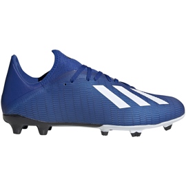 Fodboldstøvler adidas X 19.3 Fg blå EG7130 blå, hvid