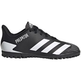 Adidas Predator 20.4 Tf Junior FW9223 fodboldstøvler sort sort
