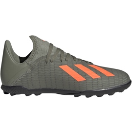 Grøn adidas X 19.3 Tf Jr fodboldsko EF8375