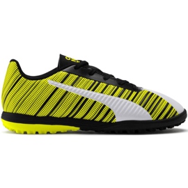 Puma One 5.4 Tt Junior fodboldsko gul-hvid-sort 105662 03 flerfarvet
