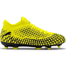 Puma Future 4.4 Fg Ag Junior fodboldstøvler gul-sort 105696 03
