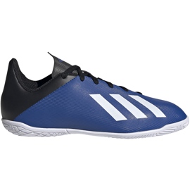 Adidas X 19.4 In Jr EF1623 fodboldstøvler blå blå